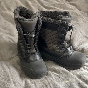 Target Black Faux Fur Lined Boots